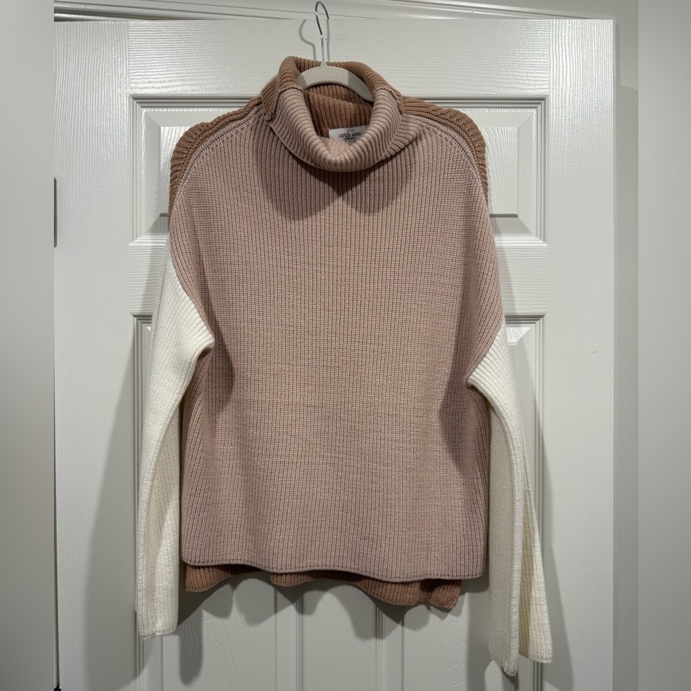 CJLA Colorblock Turtleneck Sweater